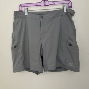 Eastern Mountain Sports Lined Padded Shadow Cycling Quick Dry Shorts, Gray- M